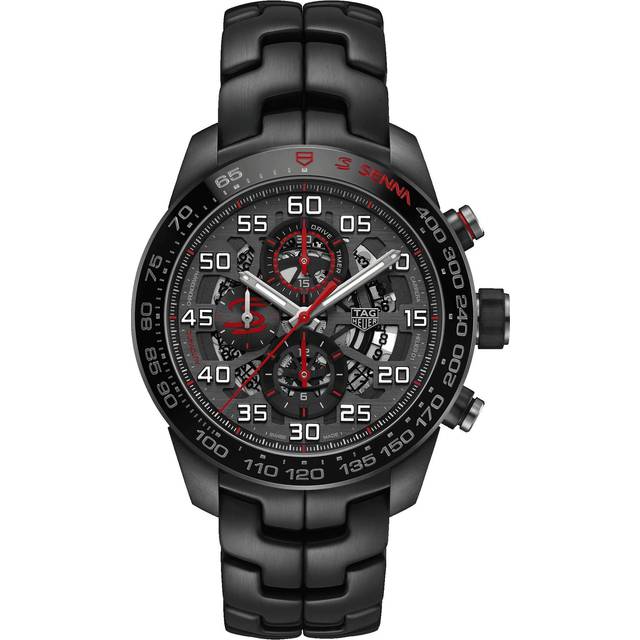 TAG Heuer Watch Carrera Calibre Heuer 01 Senna Special Edition - Black