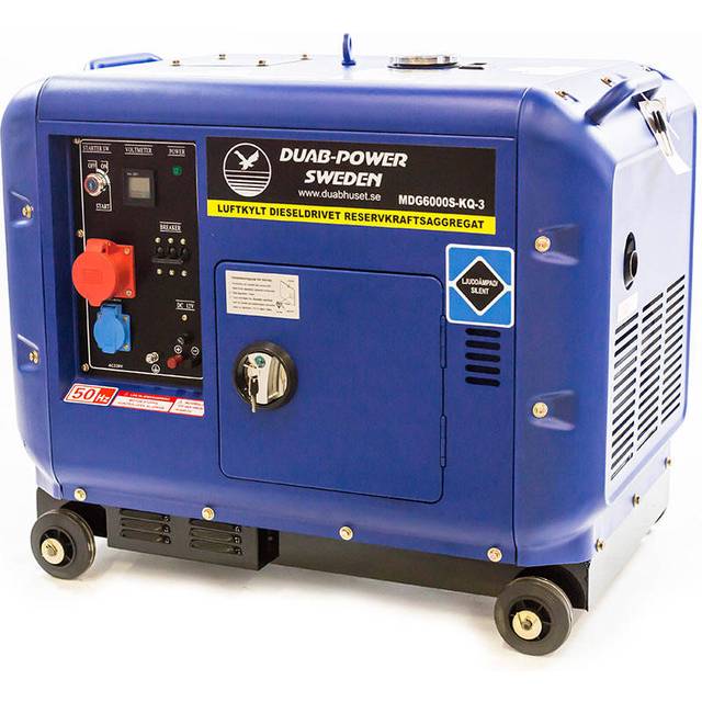 Duab-Power Elverk MDG6000S-KQ-3 3-fas diesel tystgående