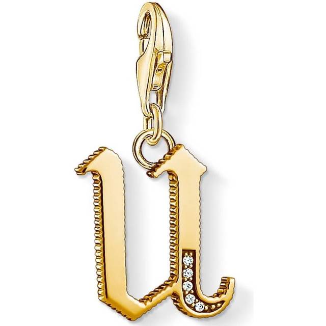 Thomas Sabo dam berlock berlock T bokstav guld berlock klubb 925 sterlingsilver 1626-414-39