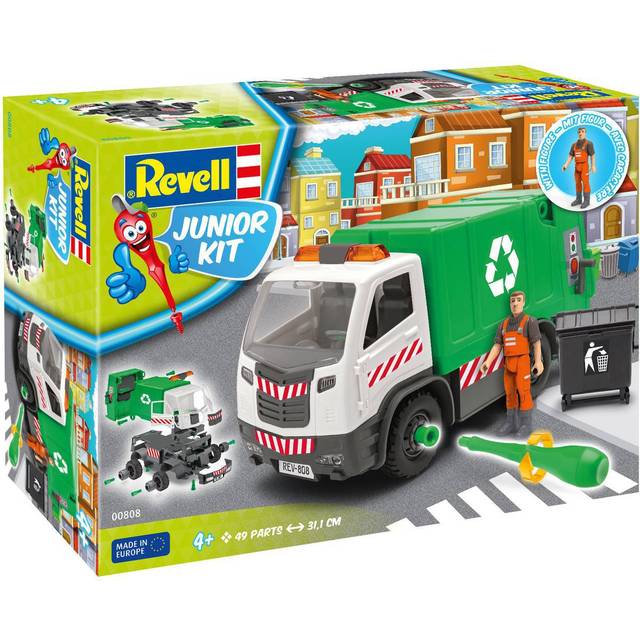 Bin Lorry & Figure Revell Model Building Kit Level 1 Age 4+