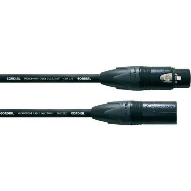 Cordial CPM 1 FM Mikrofonkabel Neutrik XLR male/female, 1 Meter schwarz