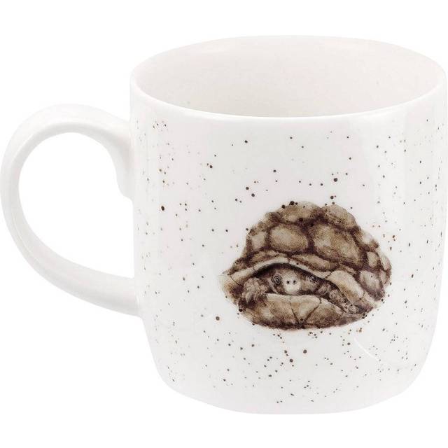 Wrendale Dachshund Through The Snow (Dog) Single Mug, Bone China, Multi Coloured, 12 x 8.4 x 8 cm