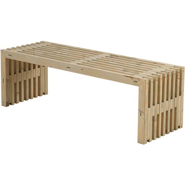 Bänk Plus Rustik Design Trall 138X49X45Cm Svart