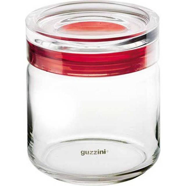 Guzzini - Kitchen Active Design, M Glasburk med återvinningsbart plastlock - Transparent, 10,5 x h13,5 cm | 750 ml - 28551200