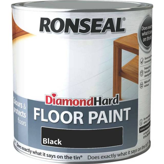 Ronseal Satin Diamond Hard Floor Paint - Black - 2.5L