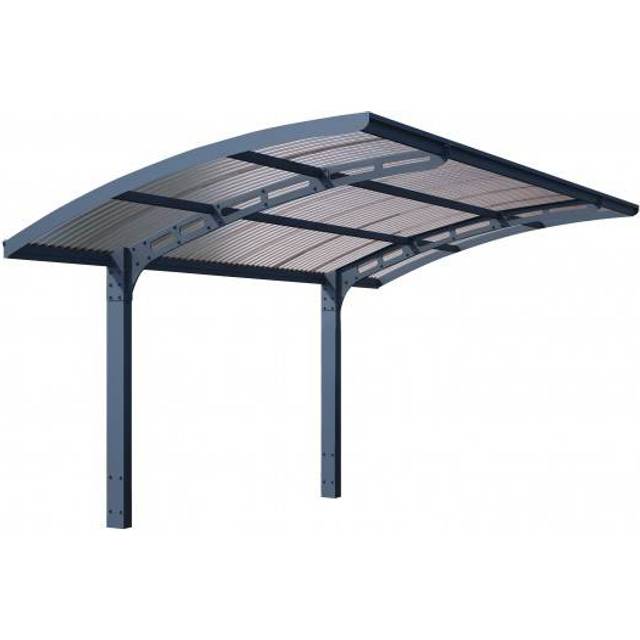 Palram - Canopia Carport Arizona Wave 5000 Grey Solar Grey