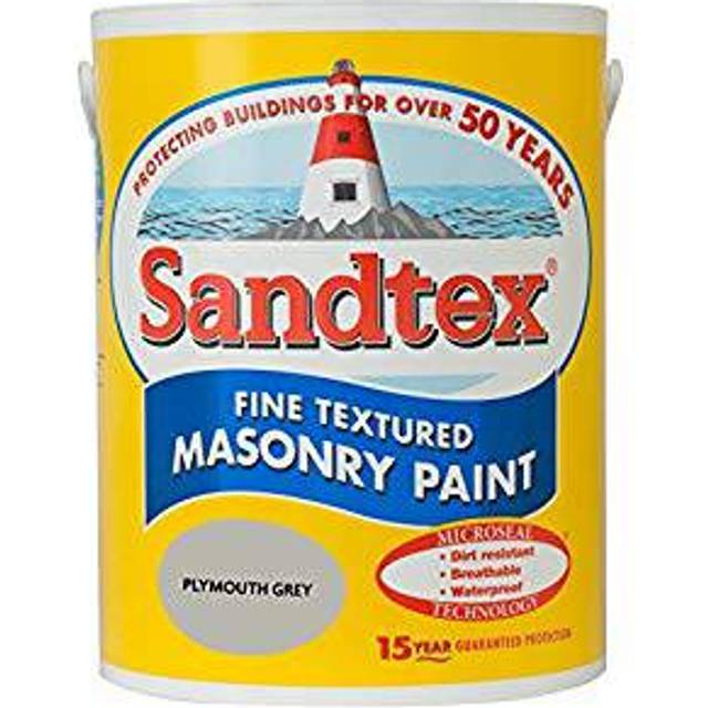 Sandtex Ultra Smooth Microseal Exterior Masonry Paint - Plymouth Grey