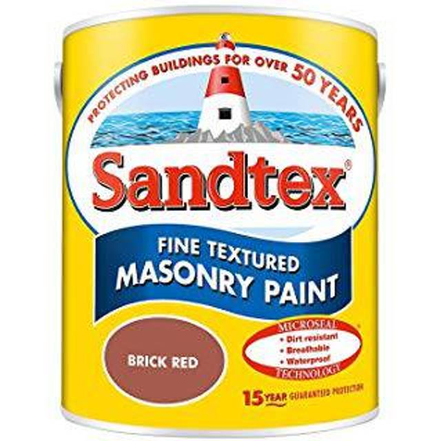 Sandtex Microseal Smooth Masonry Paint - Brick Red / 5l