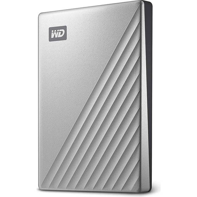 WD 1TB My Passport Ultra Portable HDD USB-C with software for device management, backup and password protection - Works with PC, Xbox X, Xbox S, PS4 and PS5 - Silver