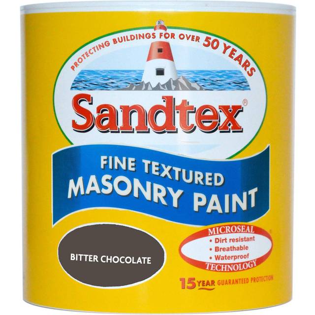 Sandtex Microseal Smooth Masonry Paint - Bitter Chocolate / 5l - Brown