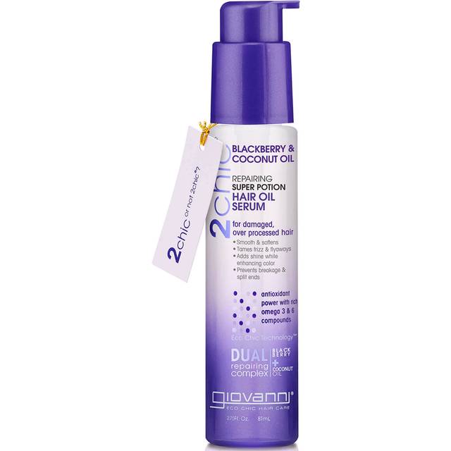 Giovanni 2chic Repairing Super Potion Hair Oil Serum with Blackberry & Coconut Oil 2.75 fl oz