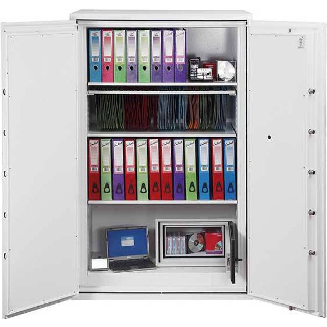 Phoenix Fire Commander Fireproof Safe with Fingerprint Lock 626L FS1914F 1685 x 1125 x 650mm White