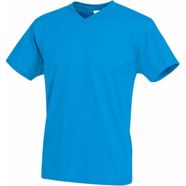 Stedman Classic V-Neck Men T-shirt - Blue - X-Large * Kampanj *
