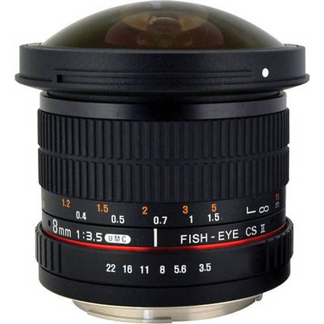 Rokinon HD HD8M-P 8mm f/3.5 HD Fisheye Lens with Removable Hood for Pentax
