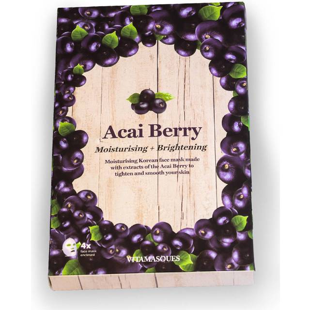 Vitamasques Sheet Face Mask Acai Berry 4-pack