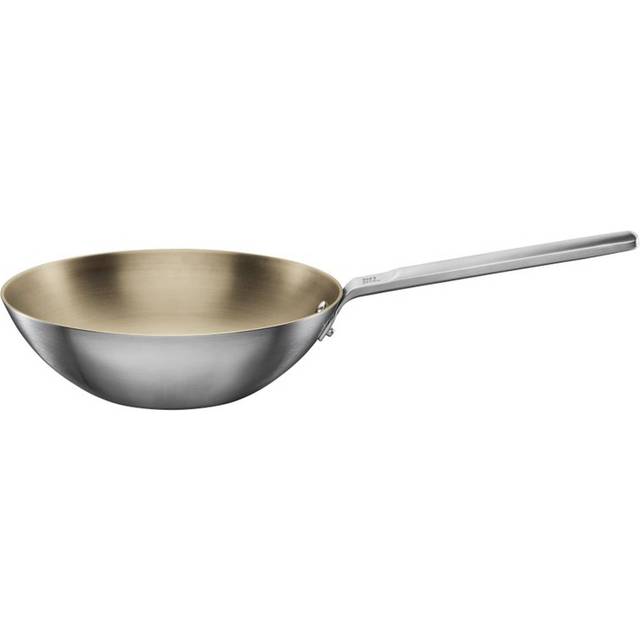 Fiskars - Norden Wokpanna Obelagd 28 Cm - Rostfritt Stål