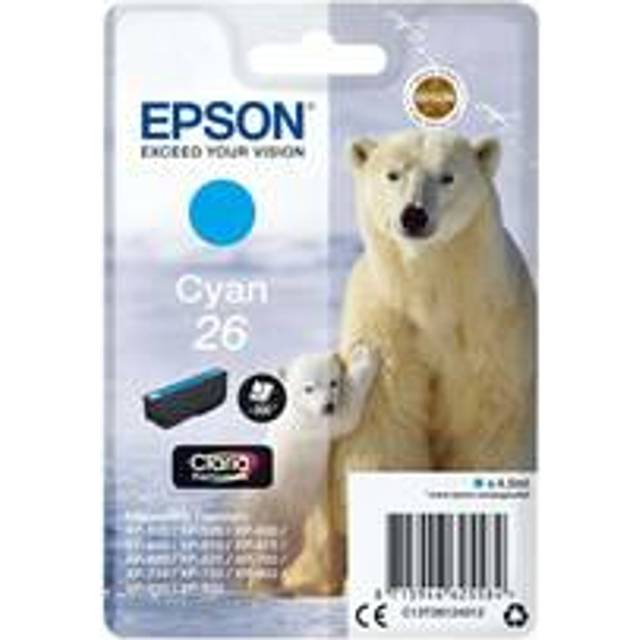 Epson 26 (T2612) cyan bläckpatron (original)