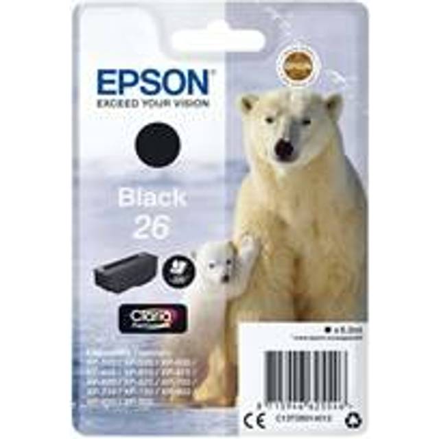 Epson 26 (T2601) svart bläckpatron (original)