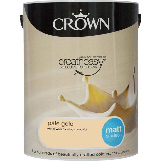 Crown Matt Emulsion Paint - Pale Gold - 5L