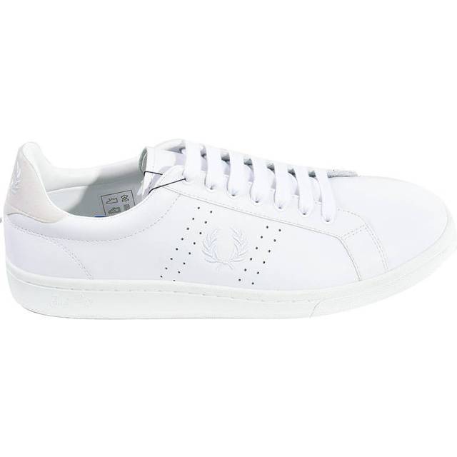 FRED PERRY Leather Vit Unisex (Storlek: 41)