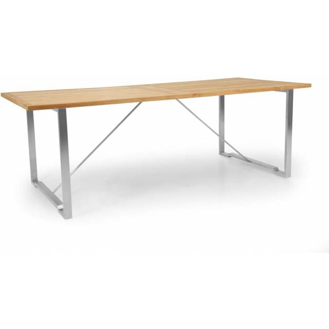Brafab Gotland matbord Rostfritt/teak 220 x 95 cm
