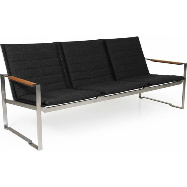 Brafab Gotland 3-sitssoffa Rostfritt/teak 192 x 84 cm