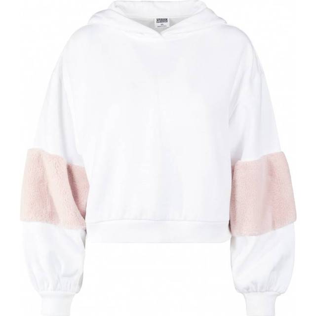 Urban Classics Ladies Ballon Sleeve Teddy Hoody huvtröja