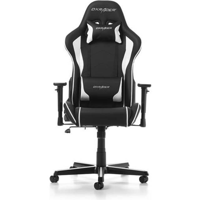 DXRacer FORMULA L Svart &amp; Vit PVC Läder