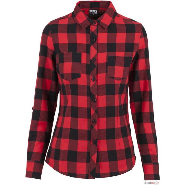 Woman's shirt Urban Classic ed flanell - Noir