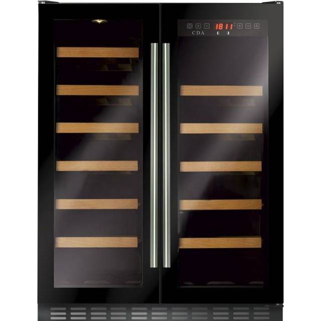 CDA FWC624BL 60cm Undercounter Wine Cooler - BLACK