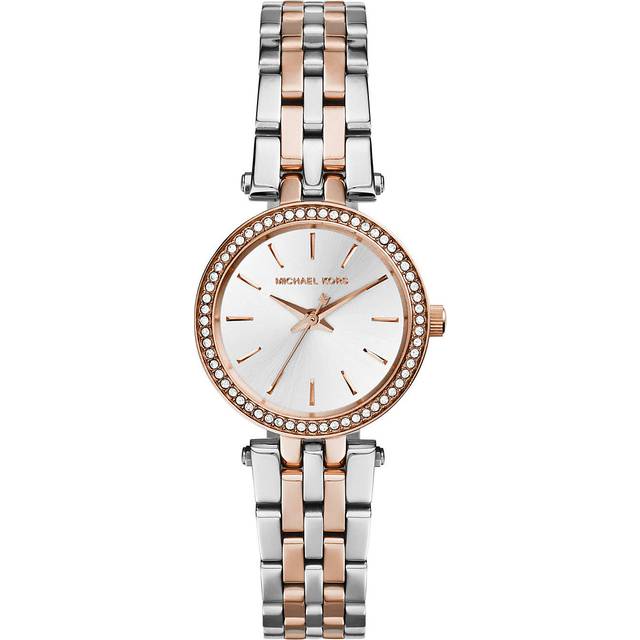 Michael Kors Mini Darci Two Tone Stone Set Bracelet Watch