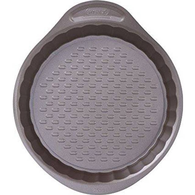 Pyrex asimetriA Metal Easy-Grip Flan Pan with Loose Base, 25cm
