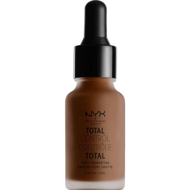 NYX Professional Makeup Total Control Drop Foundation, Precise Dosage, Buildable Coverage, Long Lasting, Vegan Formula, Matte Finish, Shade: Deep
