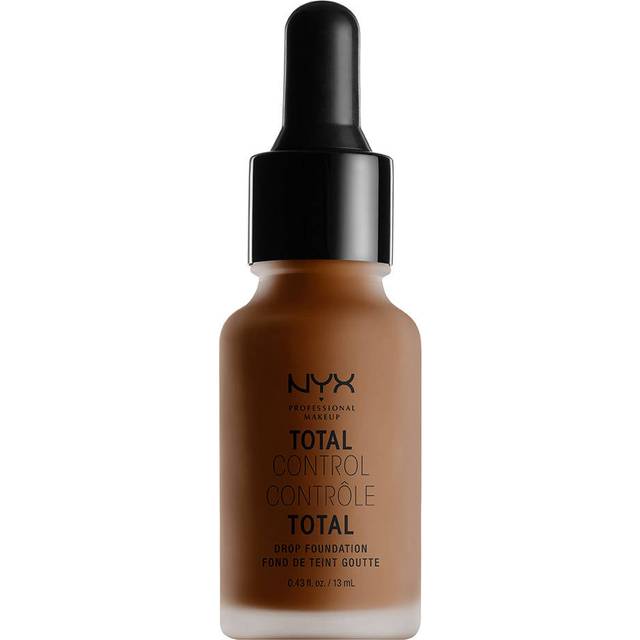 NYX Professional Makeup Total Control Drop Foundation, Precise Dosage, Buildable Coverage, Long Lasting, Vegan Formula, Matte Finish, Shade: Chestnut