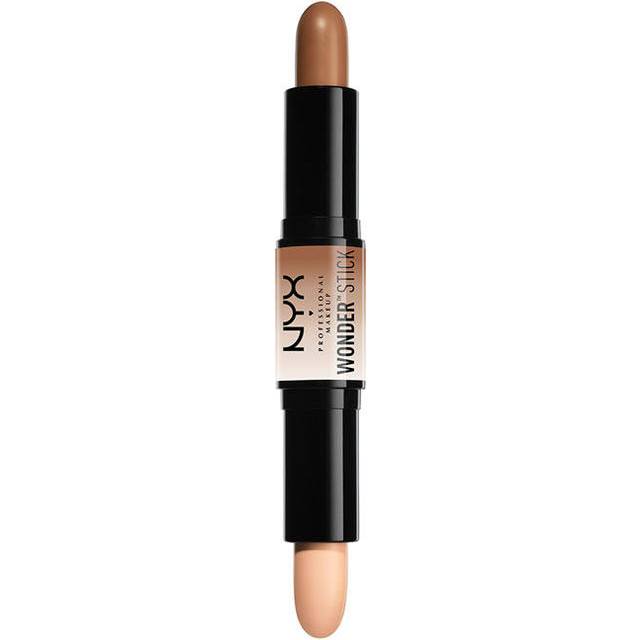 NYX PROFESSIONAL MAKEUP, Wonderstick, Dubbelsidig, On-the-Go Highlight och Contour Stick, Krämig textur, Nyans: Medium