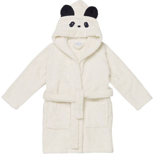 Liewood Ivory Panda Towelling Bathrobe - 3-4 year