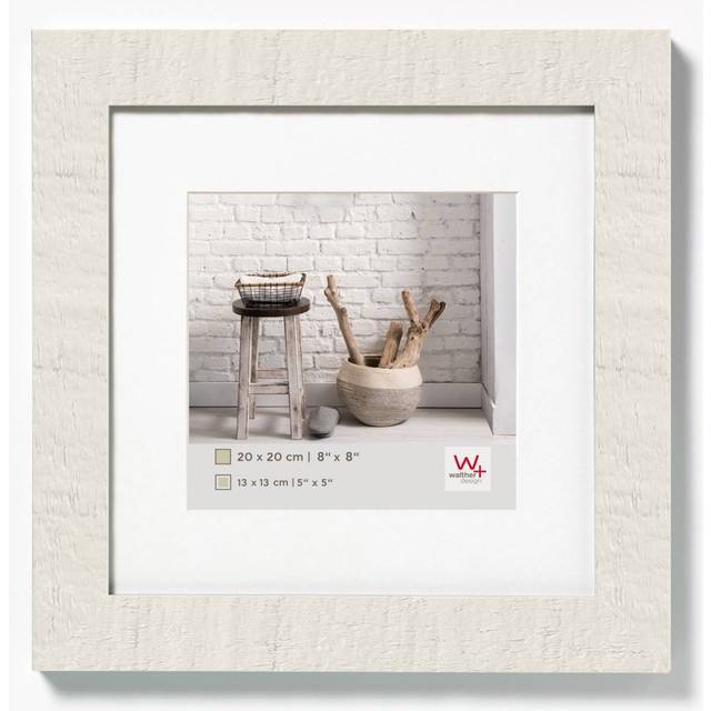 walther design HO220D Home wooden picture frame, 8 x 8 inch (20 x 20 cm),grey