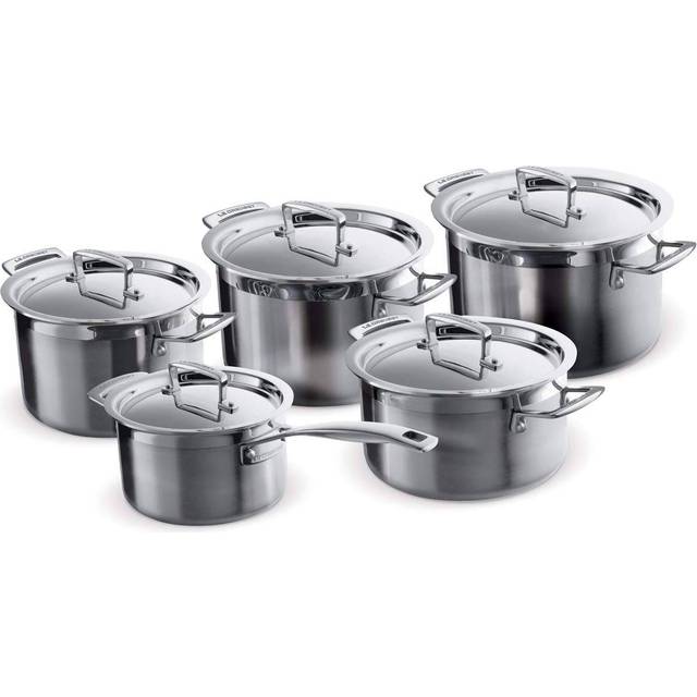 Le Creuset Le Creuset 3-Ply grytset 5 delar - Silverfärgad