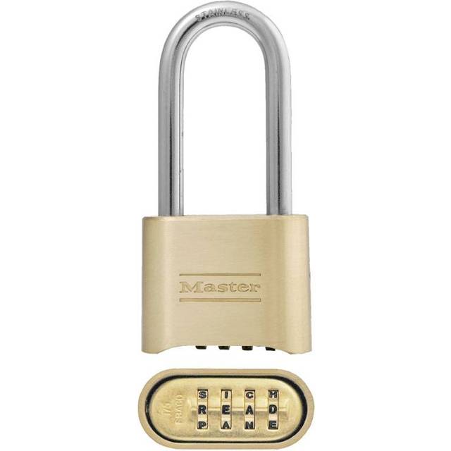 Master Lock Padlock, ExcellÂ® Stainless Steel Titanium Reinforced Discus Padlock with Shrouded Shackle, High Security Lock, Keyed Lock, Best Used...