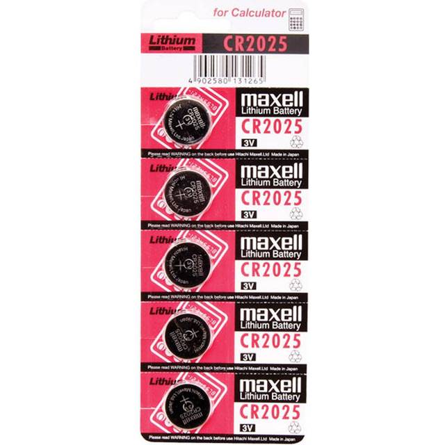 Maxell Lithium CR2025-batterier - 5 st.