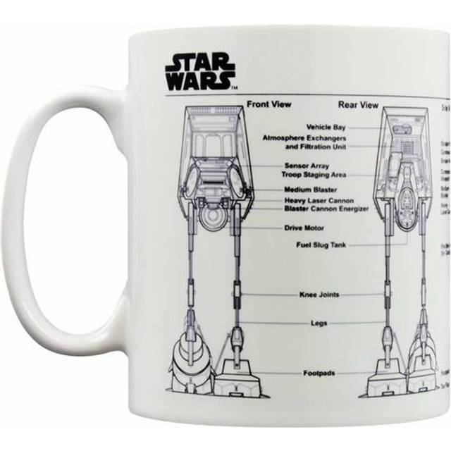 Star wars mug for tea or coffee episode vii bb8 sketch white