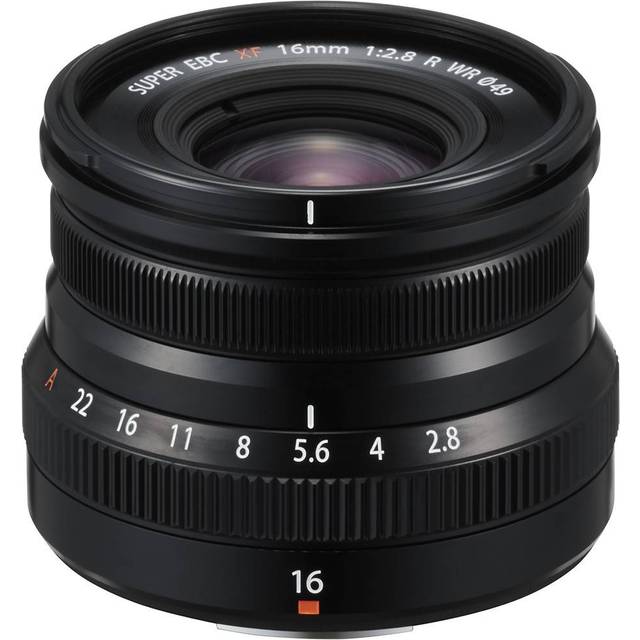 Used Fujifilm XF 16mm f2.8 R WR Super Wide Angle Prime Lens Black
