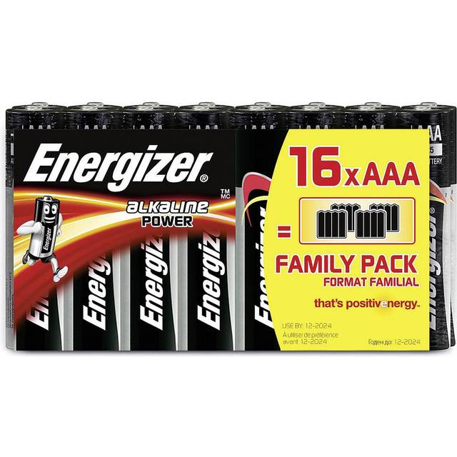 Energizer E302743900 Power AAA Battery Alkali-Manganese 1.5V 16 pc(s)