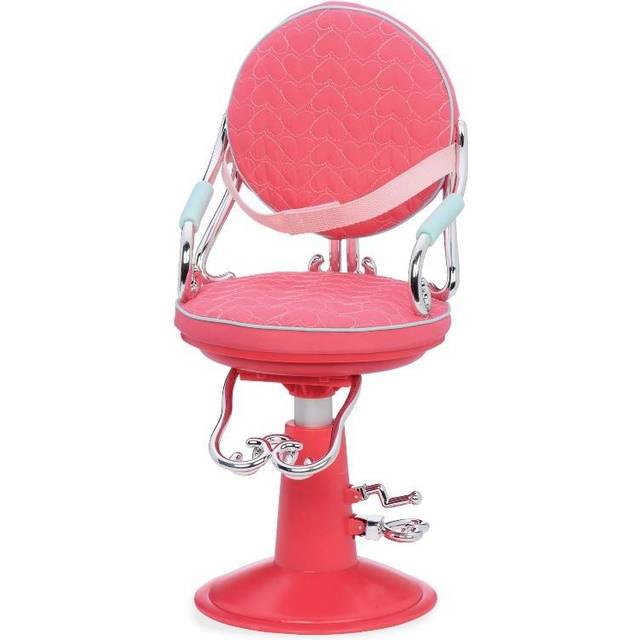 Our Generation Purple Salon Chair with Hearts Salon Chair  for 18 Doll 36 months to 120 months