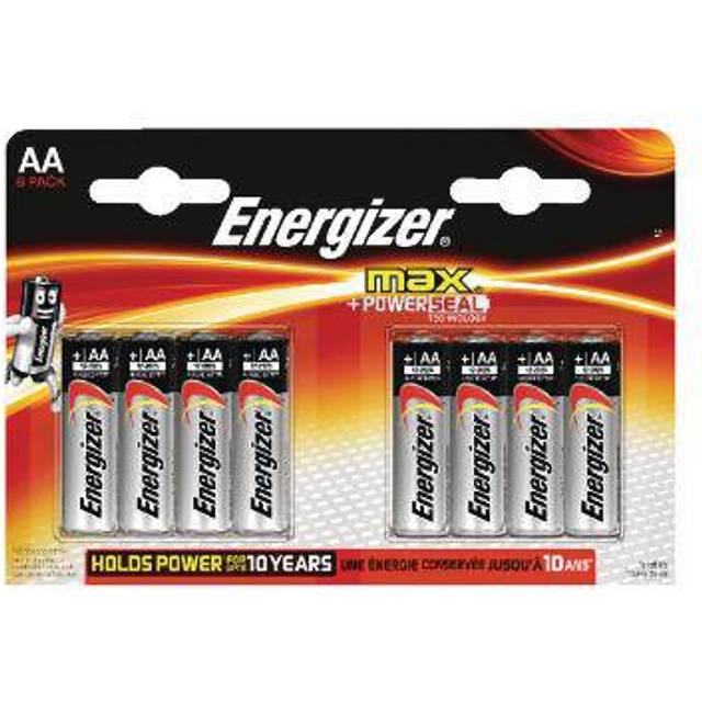 Energizer Max AA LR6 Alkaline Batteries | 8 Pack