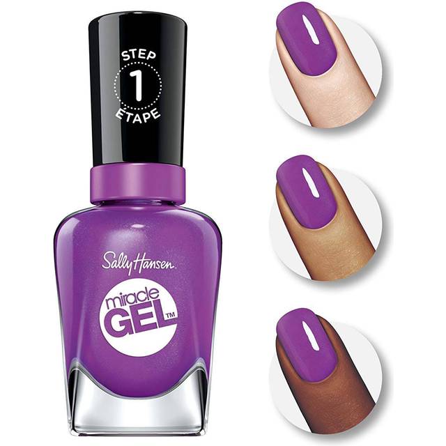 Sally Hansen Miracle Gel Nail Polish - Hunger Flames - Magenta Purple Nail Colour