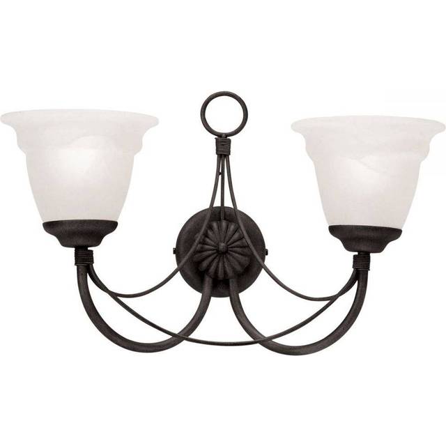Elstead CB2 BLACK Carisbrooke Two Light Wall Light Black