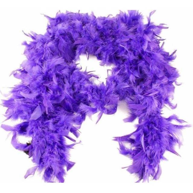 Smiffy's 80 G Boa, Deluxe - Purple - Boa Feather Fancy Dress Accessory Smiffys -  boa feather fancy dress purple accessory smiffys hen deluxe womens