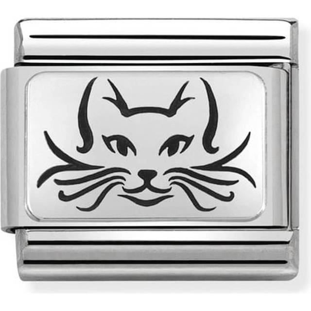 Nomination Silver Cat Charm - Stainless Steel