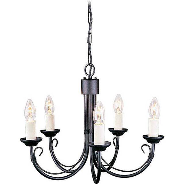 Elstead CH5 BLACK Chartwell Five Light Chandelier Black